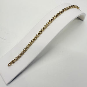 Bracelet Maille Jaseron en Or Jaune 18k - 6.66 Grs