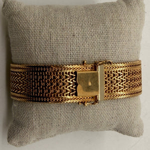 Bracelet Manchette en Or Jaune 18K - 50.42g