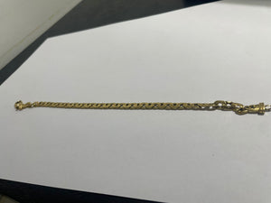 Bracelet Gourmette en Or Jaune 18K - 21 Cm