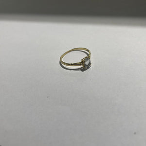 Solitaire en Or Jaune 18K Taille-52