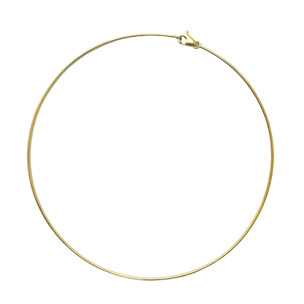 Collier Jonc Rigide en Or Jaune 18 Carats