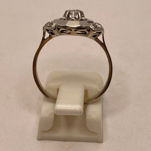 Bague en or gris 18K - Taille 56