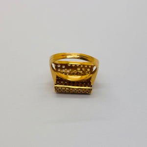 Bague en or jaune 18K Taille-59