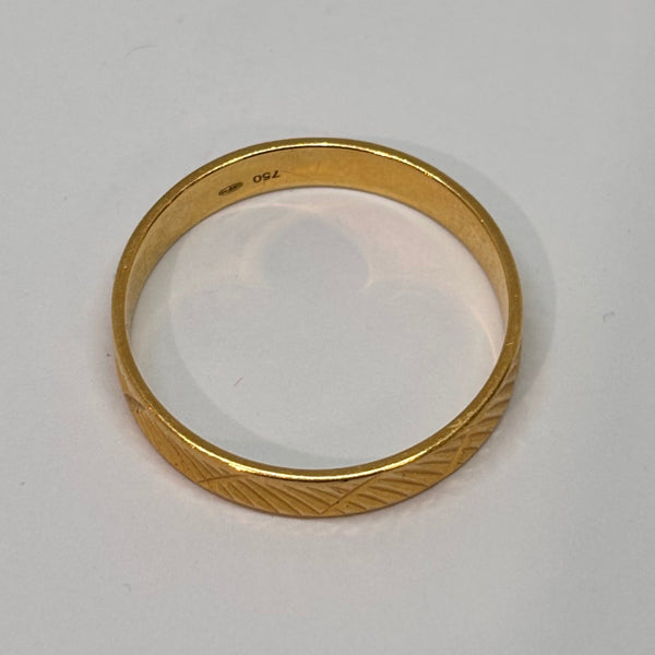Bagues Alliance Or Jaune 18 Carats Taille 62