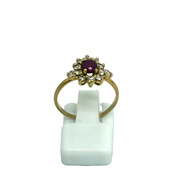 Bague en Or Jaune 18K - Taille 53 - 2.29G