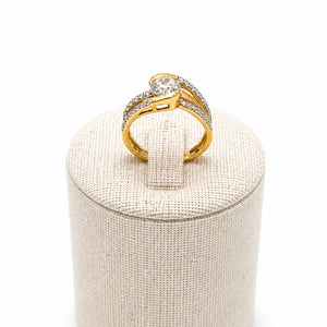 Bague en Or Jaune 18K - Taille 52 - 3.70G