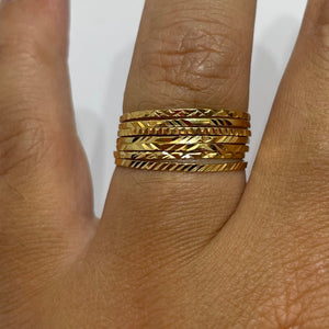 Bagues en Or Jaune 18K - Taille 58