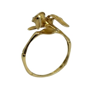 Bague ancienne en or jaune avec Oxyde de Ziconium 18K - 2.77Grs - T58
