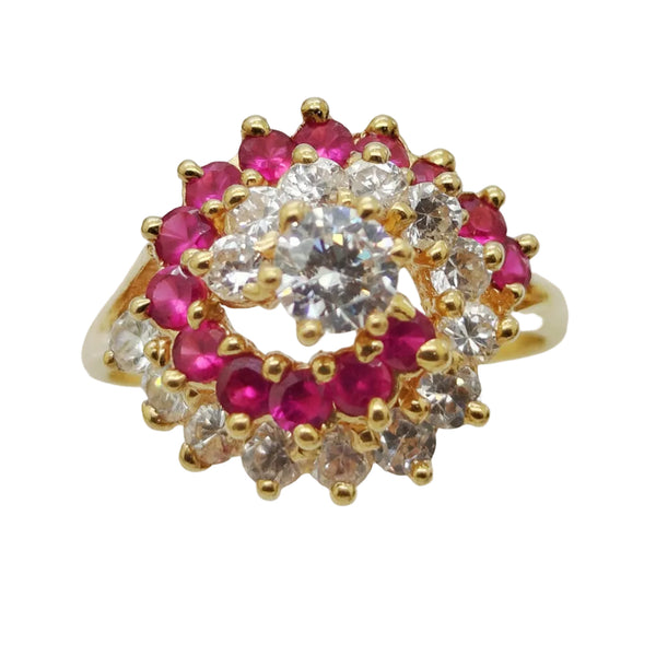 Bague en Or Jaune 18 carats taille 58 avec oxyde