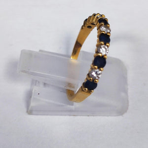 Bague demi tour en Or jaune 18K - Taille 53