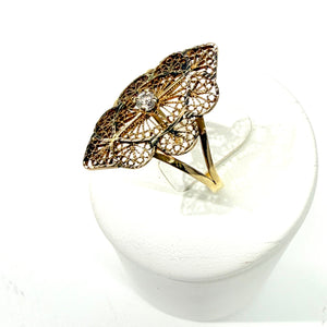 Bague en Or Jaune 18k - Taille 62