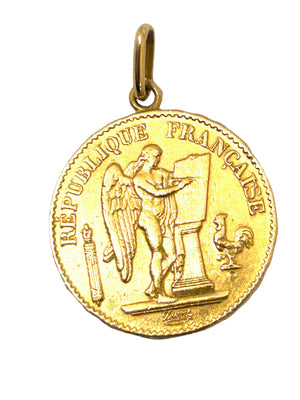 Pendentif Or Jaune Porte Pièce
