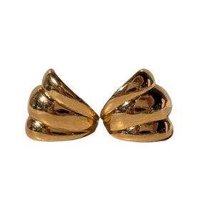 Boucles d'oreilles en or jaune 18K 3.33 Grs