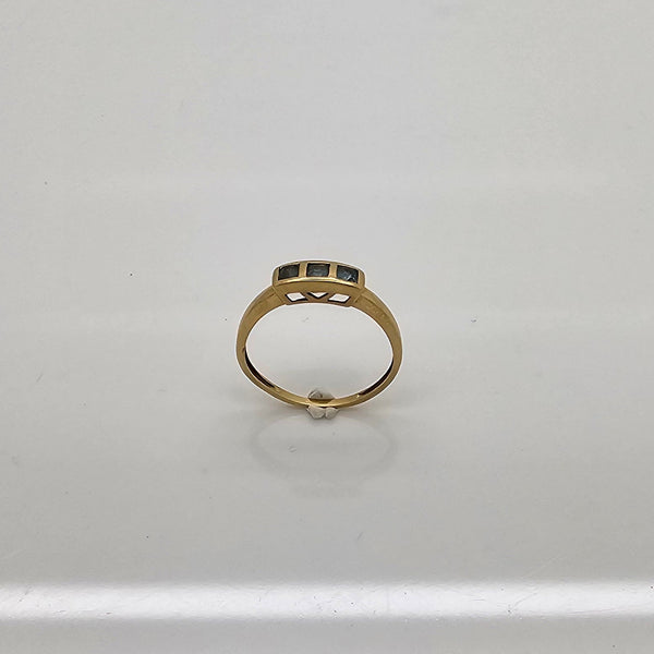 Bague Demi Tour en Or Jaune 18K - 1.45 G - Taille 53