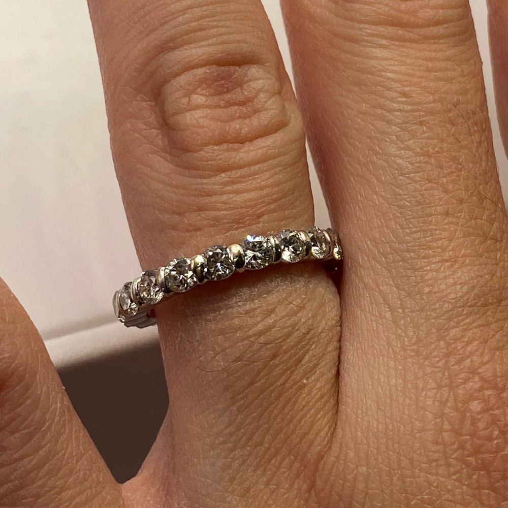 Bagues en Or Blanc avec Diamants 18K - 3.33g