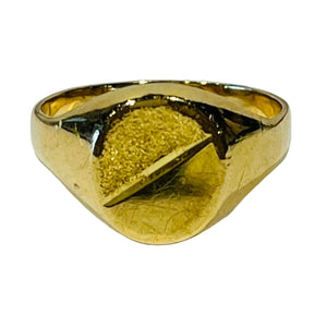 Bagues Chevalière Or Jaune 18 K - T 58 - 4.89 Grs