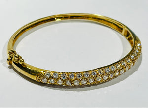 Bracelet jonc or jaune 18 K - 16.56 G