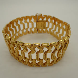 Bracelet Manchette Or Jaune 18K Lg20