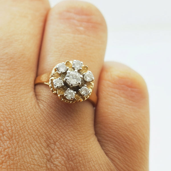 Bague en Or Jaune 18 k - 3.34 G