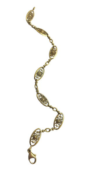 Bracelet Filigrane en Or Jaune 18 Carats