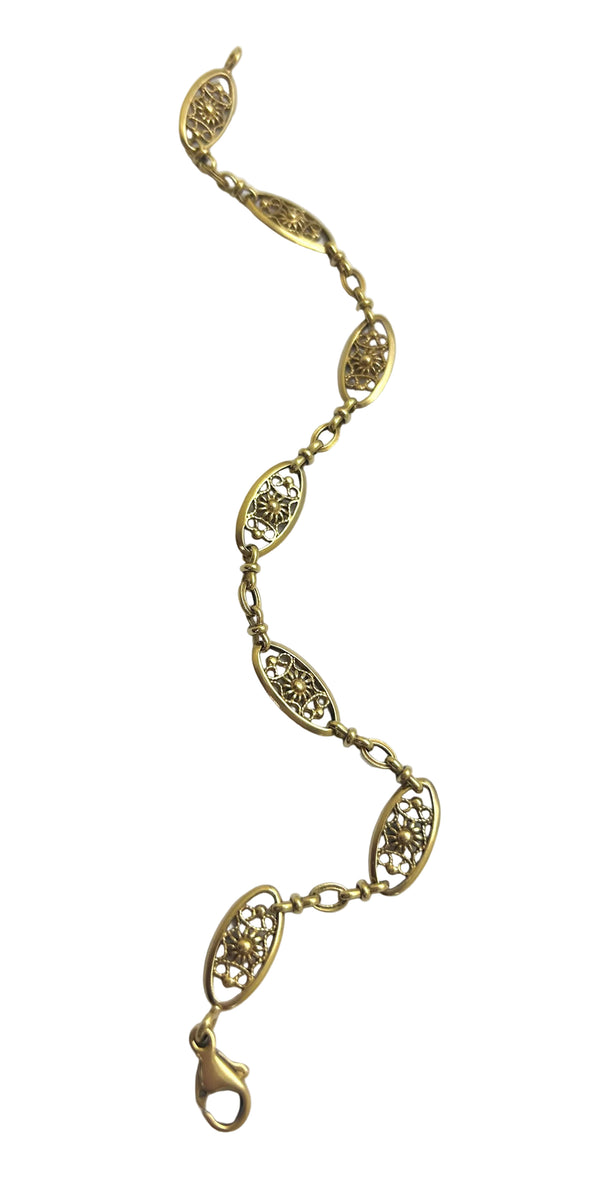 Bracelet Filigrane en Or Jaune 18 Carats