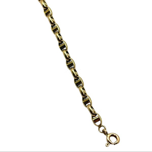 Bracelet Maillon Marine en Or Jaune 18k