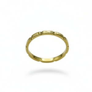 Bague en Or Jaune 18K - Taille 58 - 2.09 G