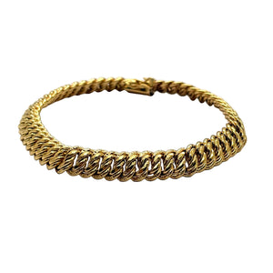 Bracelet Maille Américaine en Or Jaune 18 Carats