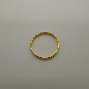 Anneau en or jaune 18 carats - taille 52