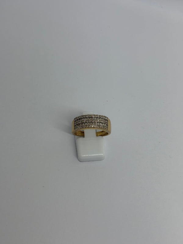 Bague en Or Jaune 18K - Taile 55 - 5.40 Grs