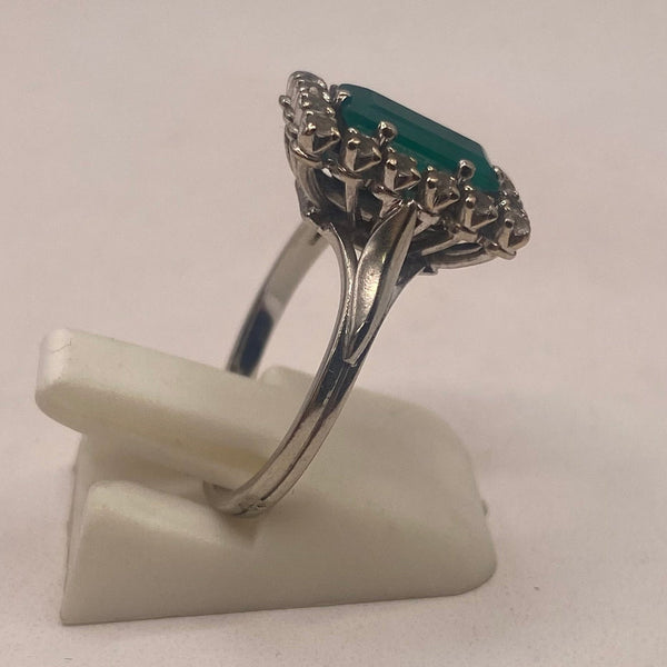 Bague en Or Gris 18K - Taille 52