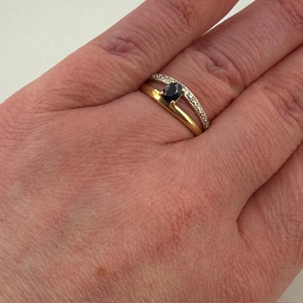 Bague en Or Jaune 18K Taille-56