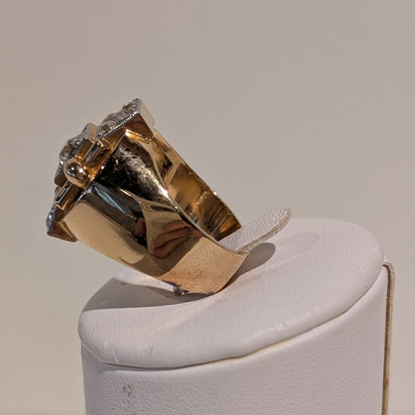 Bagues en or jaune avec diamants