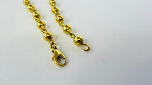 Collier Princesse en Or Jaune 18K Lg44