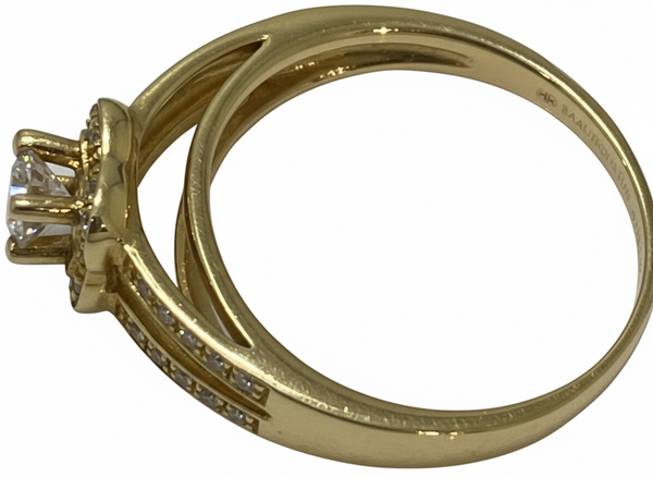 Bague en Or Jaune 18K - Taille 57