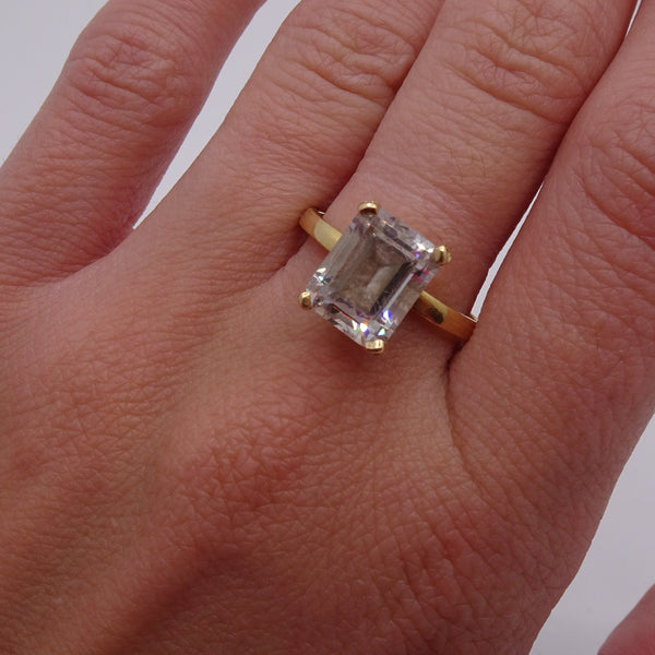 Bague en Or Jaune 18K - Taille 59