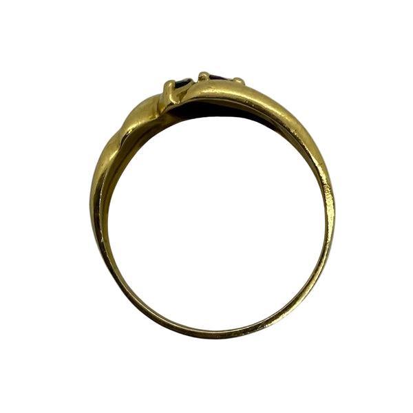 Bagues en Or Jaune et Blanc 18K - T58 - 3.40Grs