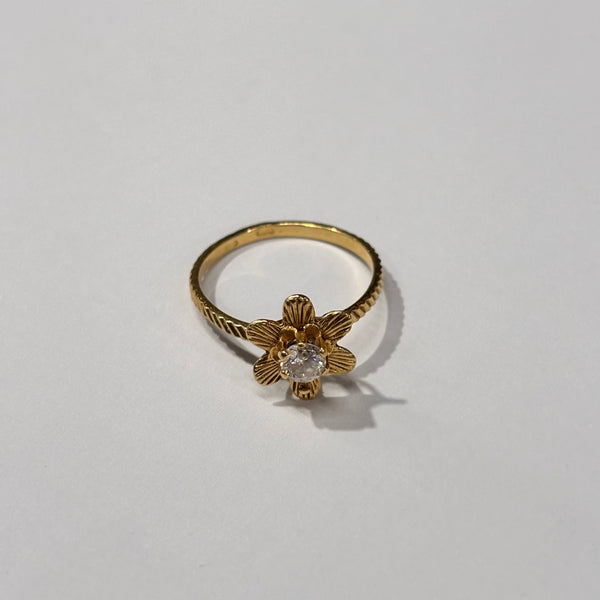 Bague en or jaune 18K Taille-53