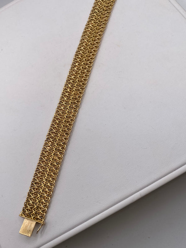 Bracelet en or jaune 18 carats, longueur 20 cm