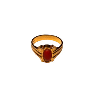 Bague Chevalière en Or Jaune 22K Taille-55