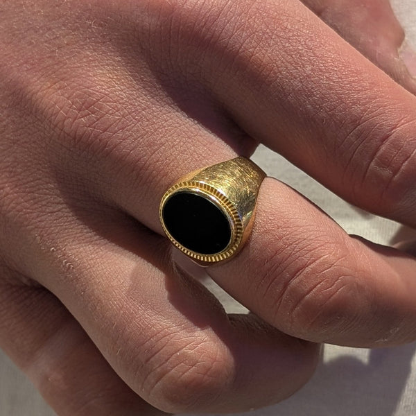 Bague Chevalière en Or Jaune 18 Carats