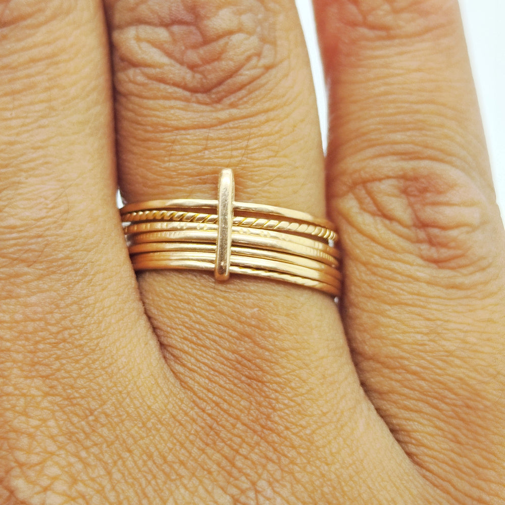 Bagues Semainier Or Jaune 18 Carats Taille 53