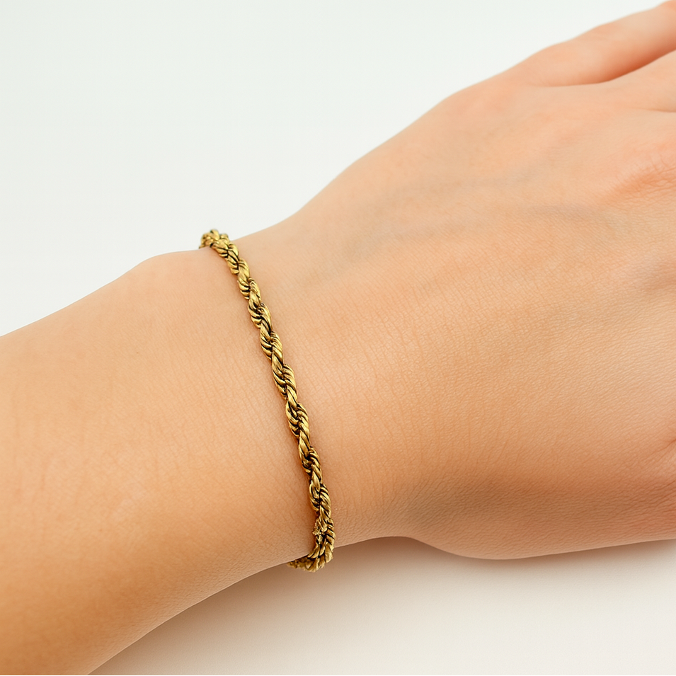 Bracelet en or jaune 18K - 6.09 Grs