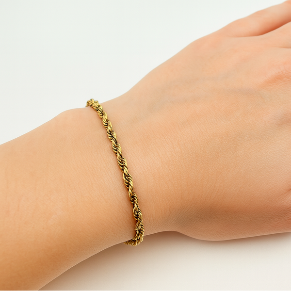 Bracelet en or jaune 18K - 6.09 Grs