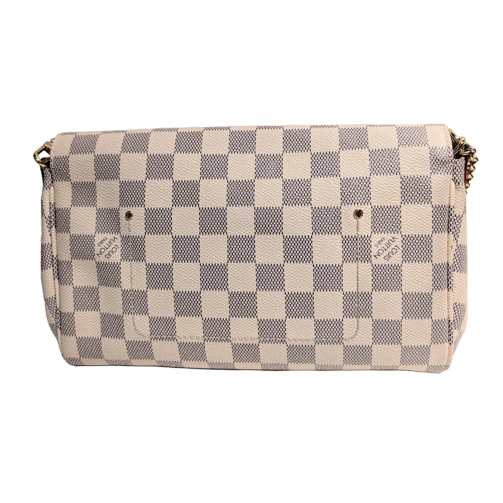 Sac à Main Louis Vuitton en Toile et Cuir Damier Beige