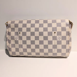 Sac à Main Louis Vuitton en Toile et Cuir Damier Beige