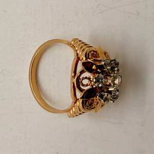 Bague Chou en Or Jaune 18K - Taille 53 - 5.35G