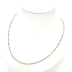 Collier Chaîne Torsadée Or 18k - 2.22 Grs