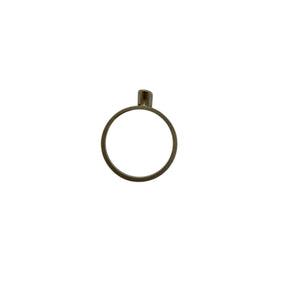 Bague Solitaire Or Blanc 18K Taille-53