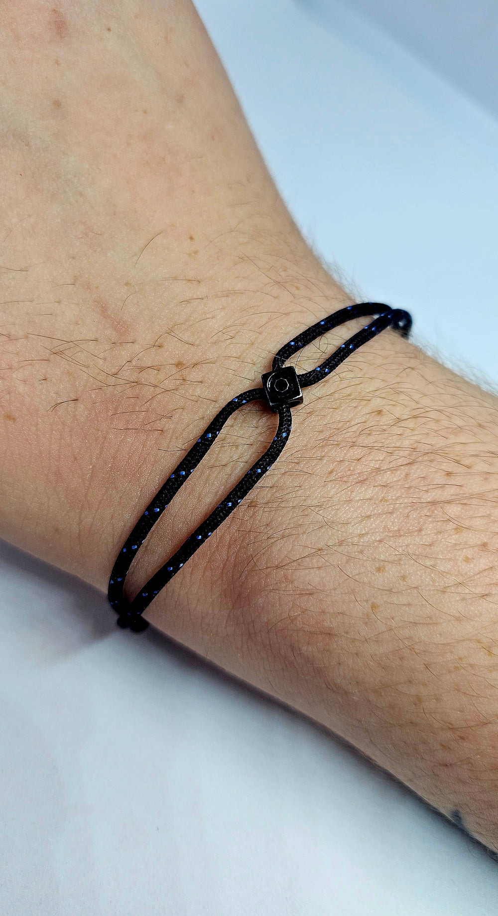 Bracelet Dinh Van – Cube Diamant en Titane Noir (0,10 cts)